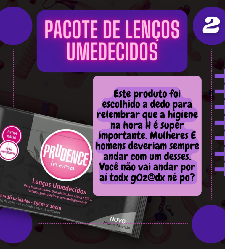 Pacote de Lenços Umedecidos