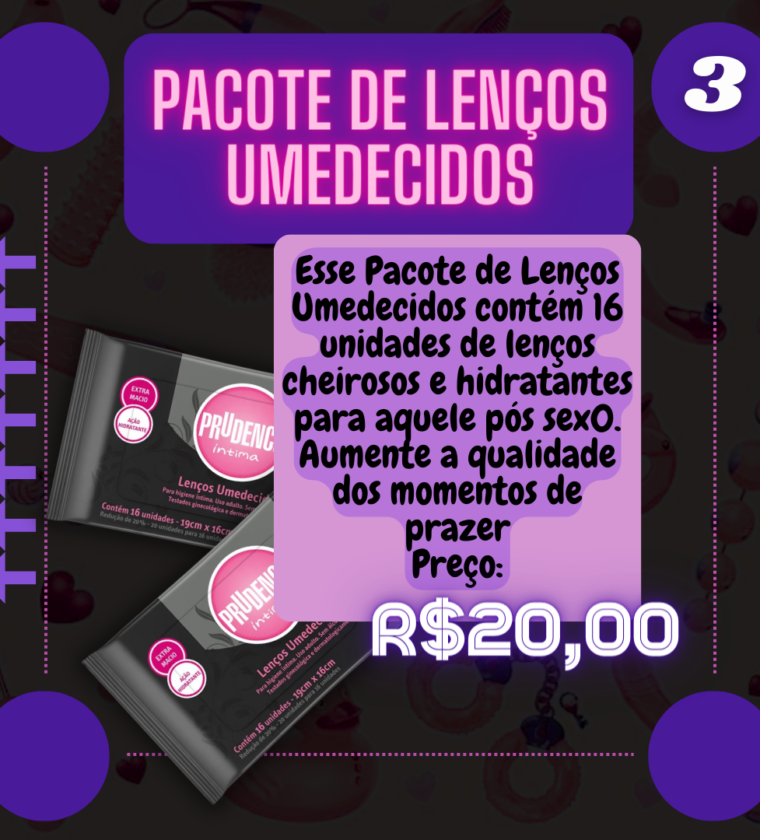 Pacote de Lenços Umedecidos