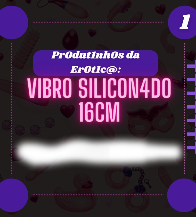 Vibrador Siliconado 16cm