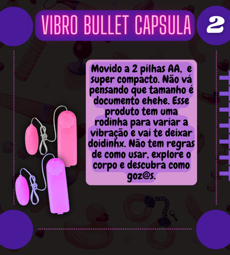 Vibrador Bullet Capsula